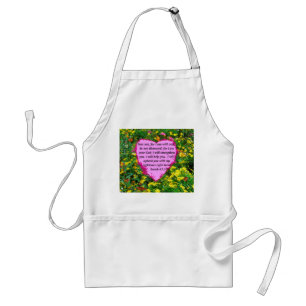 ISAIAH 41:10 WILDFLOWER PHOTO DESIGN STANDARD APRON