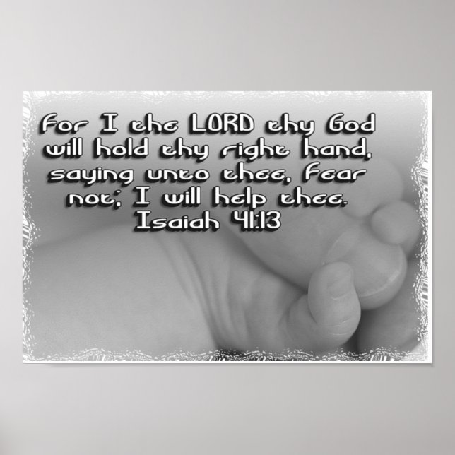 ISAIAH 41:13 FEAR NOT - POSTER (Front)