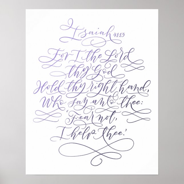 Isaiah 41:13 poster (Front)