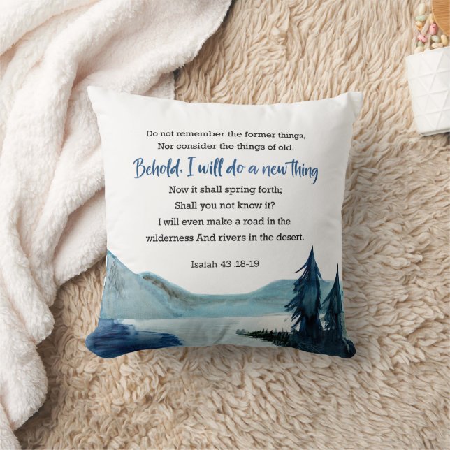 Isaiah 43:18-19 cushion (Blanket)