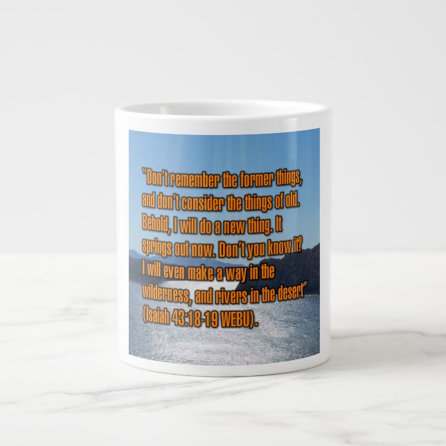 Isaiah 43:18-19 WEBU Mug (Front)