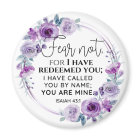 Isaiah 43:1 Fear not I have Redeemed you Floral