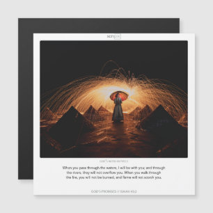 Isaiah 43:2 GOD'S PROMISES SCRIPIX magnetic card