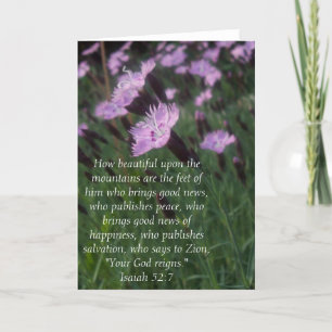 Isaiah 52:7 card
