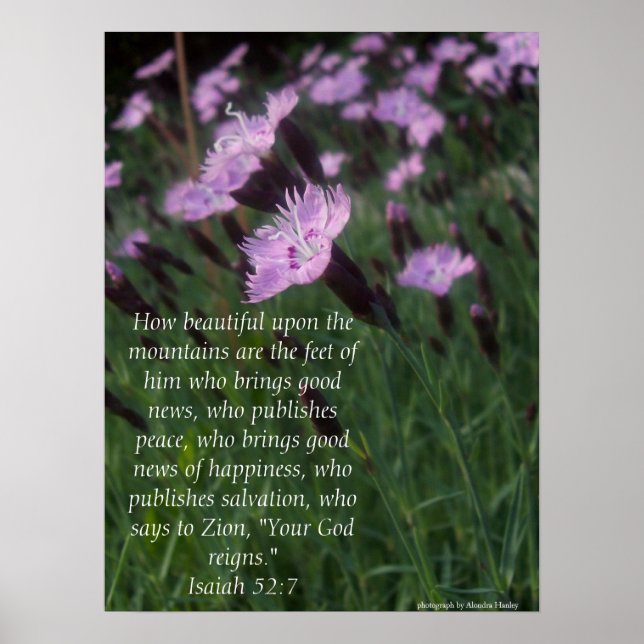 Isaiah 52:7 poster (Front)