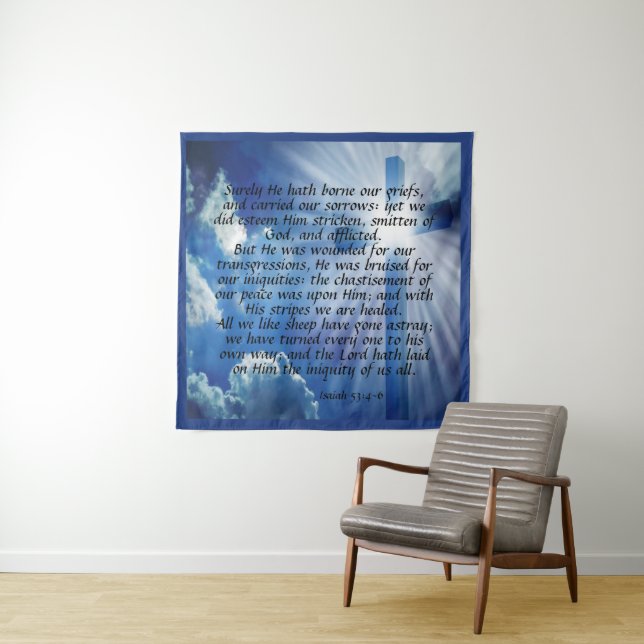 Isaiah 53:4-6    tapestry (In Situ)