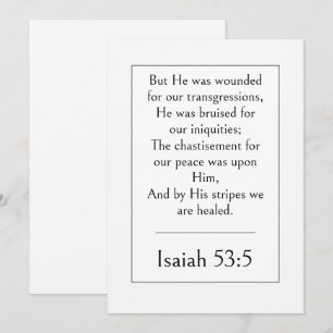 Isaiah 53:5 Bible Verse, Healing Scripture Modern Invitation