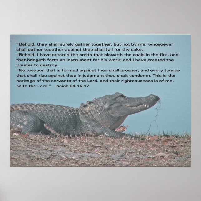 Isaiah 54:15-17 poster (Front)