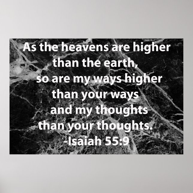 Isaiah 55:9 poster (Front)