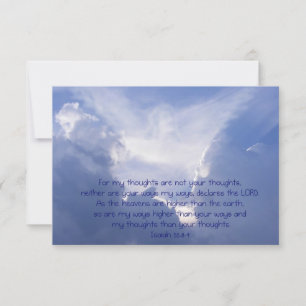 Isaiah 55 Bible Scripture Thanks Christian Custom Invitation
