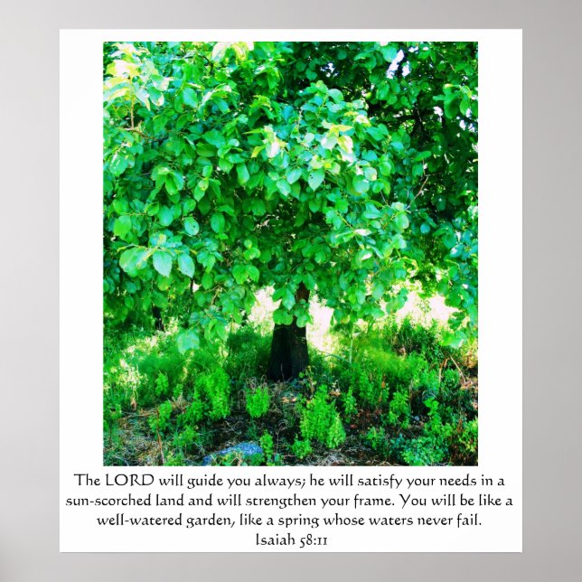 Isaiah 58:11 POSTER (Front)