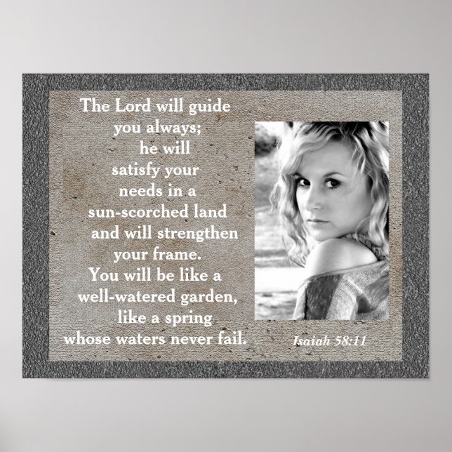 Isaiah 58:11 - poster (Front)