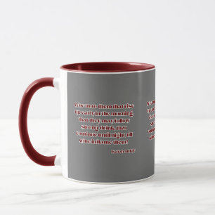 Isaiah 5:11 KJV Bible Scripture Two-Tone Mug