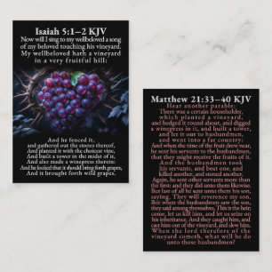 Isaiah 5:1–2 and Matthew 21:33–40 KJV Card Box