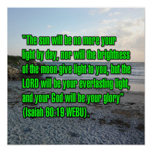 Isaiah 60:19 WEBU Poster (Front)