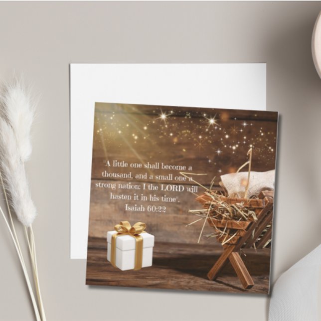 Isaiah 60:22 Pregnancy Announcement (A little one shall become a thousand, and a small one a strong nation: Pregnancy Announcement)