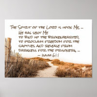 Isaiah 61:1 Bind up the brokenhearted, Scripture