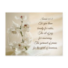 Isaiah 61:3 Beauty for Ashes, Bible Verse, Orchid
