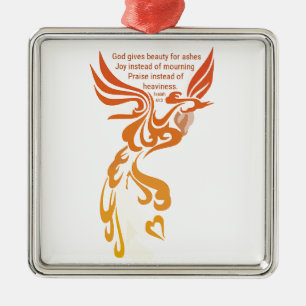 Isaiah 61 Phoenix Premium Square Ornament