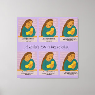 Isaiah 66:13 Comforting Mother and Baby Postcard Canvas Print