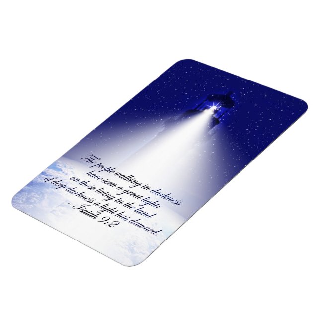 Isaiah 9:2 Christmas Photo Magnet (Left Side)