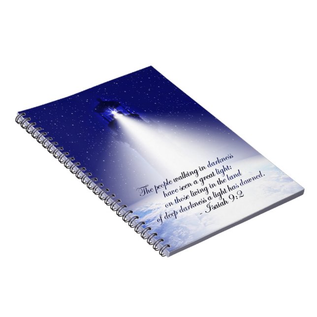 Isaiah 9:2 Christmas Photo Notebook (Right Side)