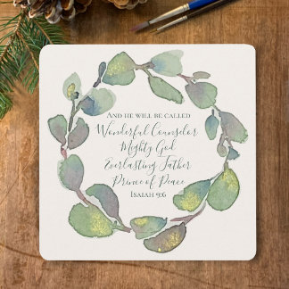 Isaiah 9:6 Personalised Sage Christian Christmas