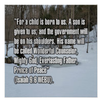 Isaiah 9:6 WEBU