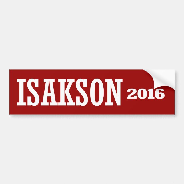 Isakson - Johnny Isakson 2016 Bumper Sticker (Front)