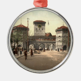 Isartor, Munich, Bavaria, Germany Metal Tree Decoration