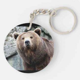 ISBD two sided key chain Brown Bare