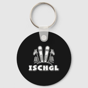 Ischgl Skiers Winter Sports Skiing Snowboarding Au Key Ring
