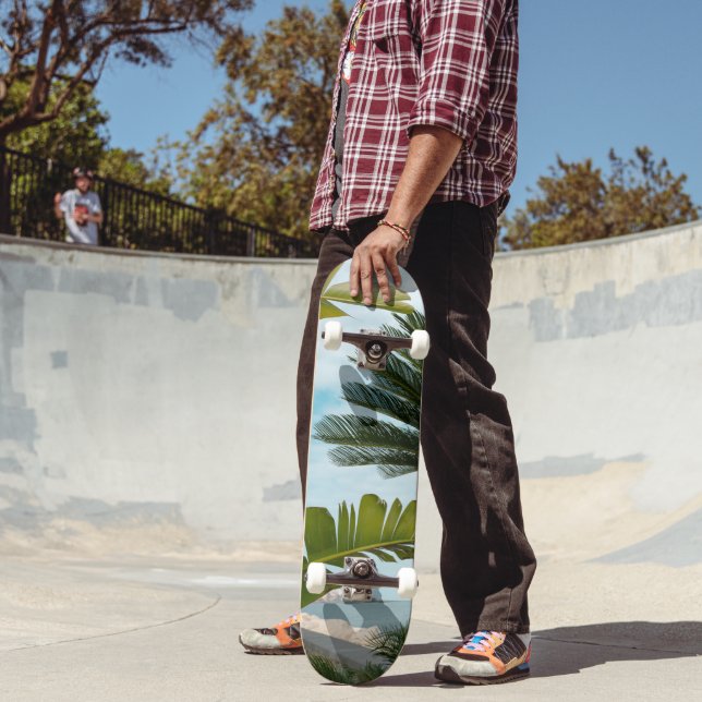 Ischia Ponte Oceanfront Palm Serenity 1 Skateboard (Outdoor 2)