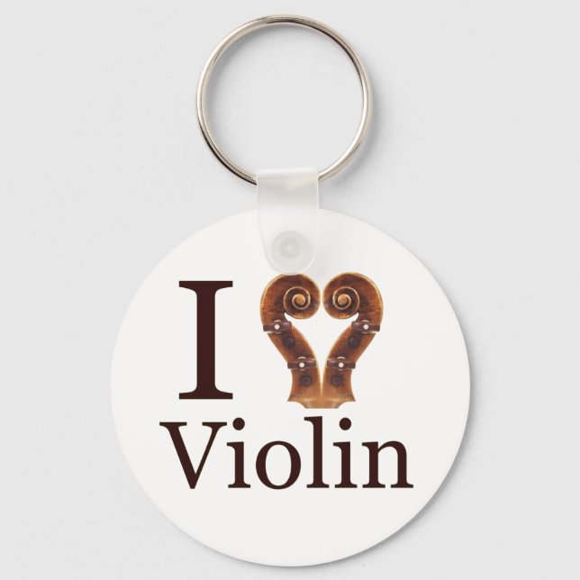 iscrollheartviolinimage key ring (Front)