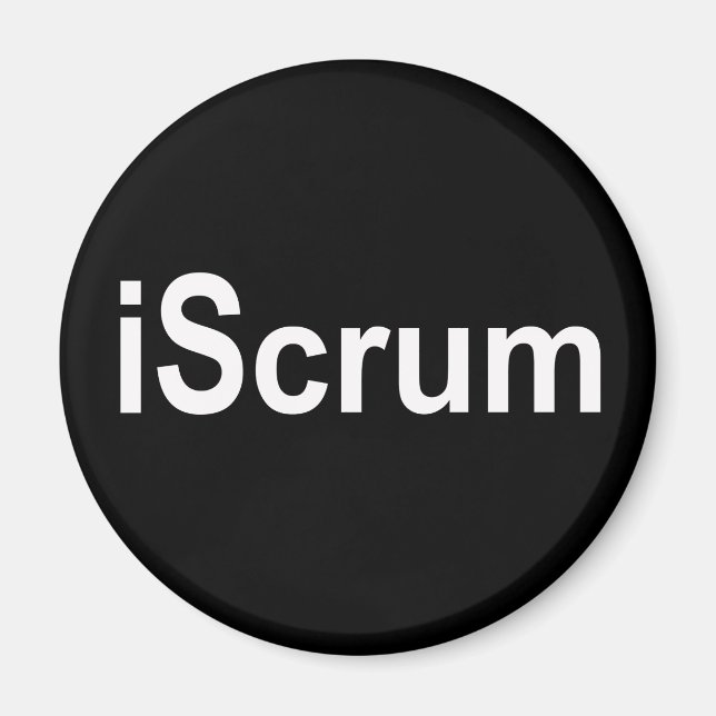 iScrum Rugby Scrum Tshirt Magnet (Front)
