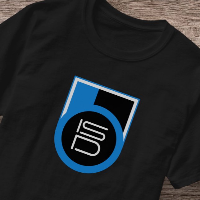 ISD Black Blue White Streetwear Urban  T-Shirt (Creator Uploaded)