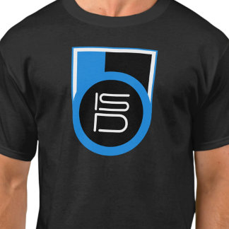 ISD Black Blue White Streetwear Urban T-Shirt