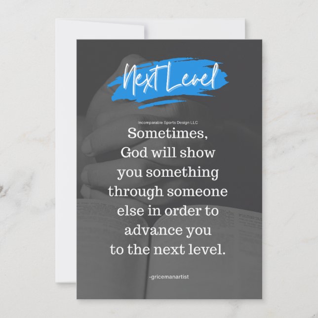 ISD Quote Next Level Invitation (Front)