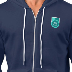 ISD Turquoise Urban Streetwear Retro Logo Hoodie