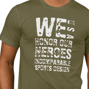 ISD Unisex We Honour Our Heroes Basic T-Shirt