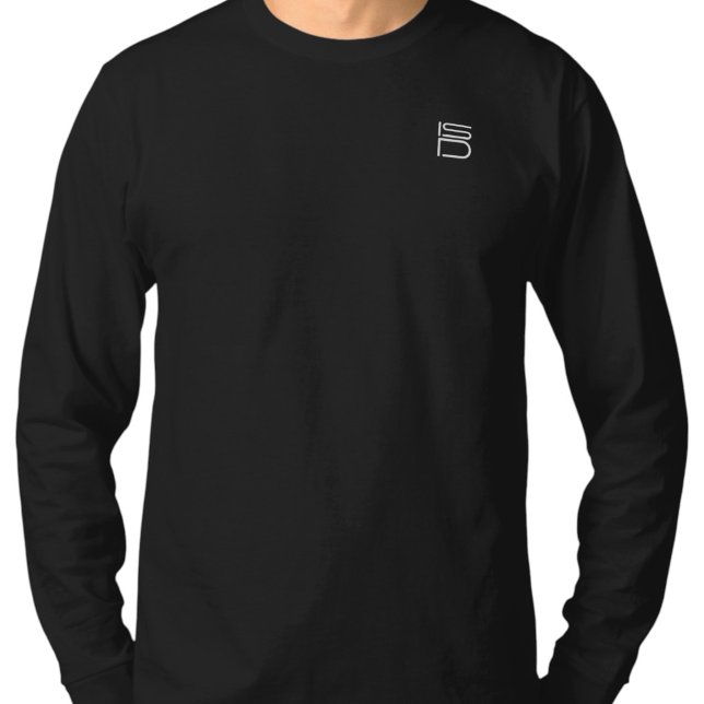 ISD Unisex White Logo Basic Long Sleeve T-Shirt (Creator Uploaded)