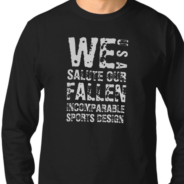 ISD We Salute Our Fallen Long Sleeve T-Shirt (Creator Uploaded)