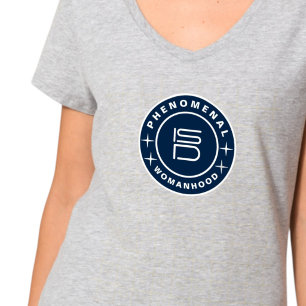 ISD Women's Phenomenal Womanhood V-Neck T-Shirt
