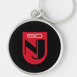 ISD Women's Turquoise Logo-type Retro Key Ring