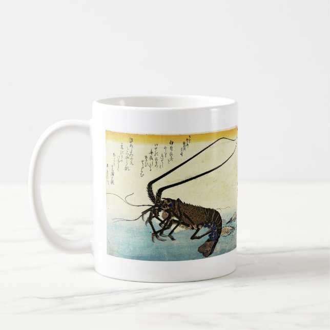 Iseebi & Ebi - Crawfish (Spiny Lobster) and Shrimp Coffee Mug (Left)