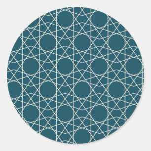 Isfahan Pearl Geometry Classic Round Sticker