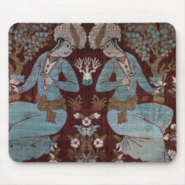 Isfahan style panel, Persian, 17th century (silk) Mouse Pad (Front)