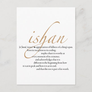 Ishan Postcard (tall)