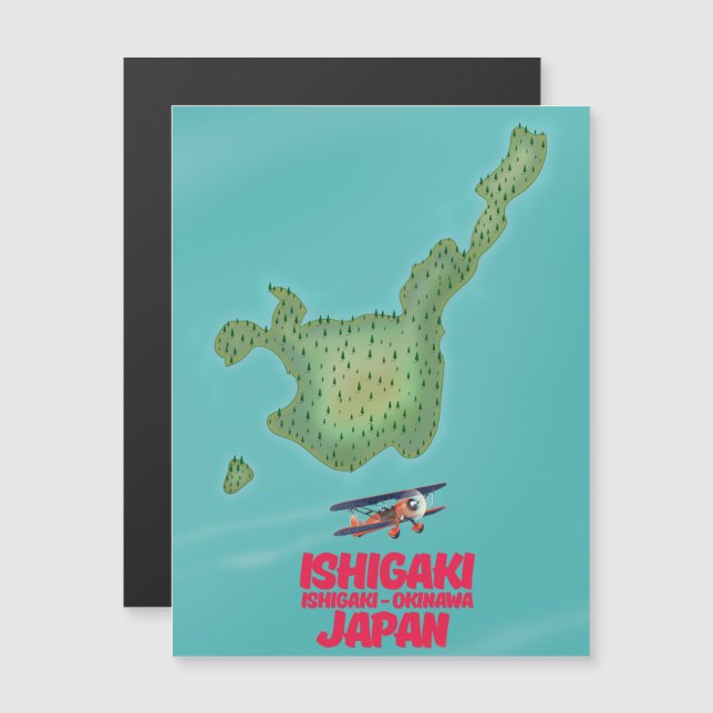Ishigaki Okinawa, Japan map (Front/Back)