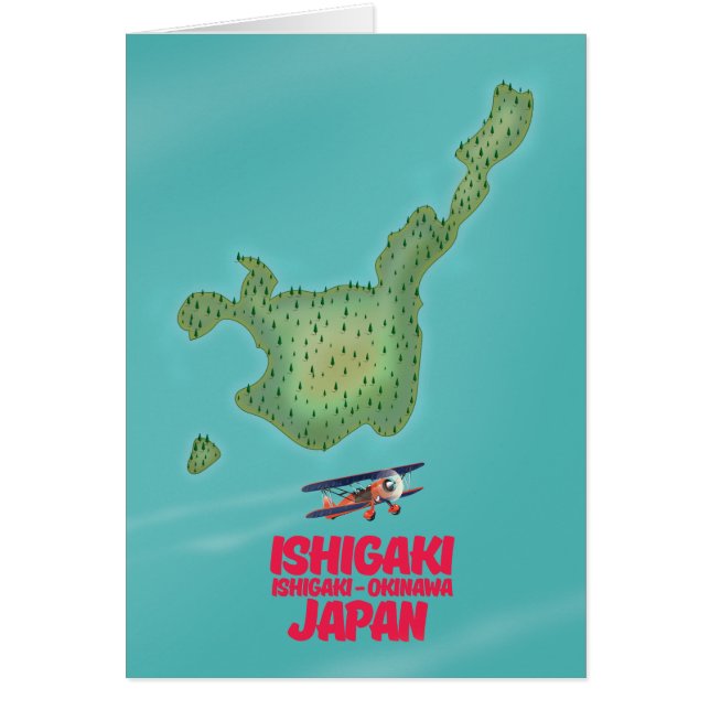 Ishigaki Okinawa, Japan map (Front)